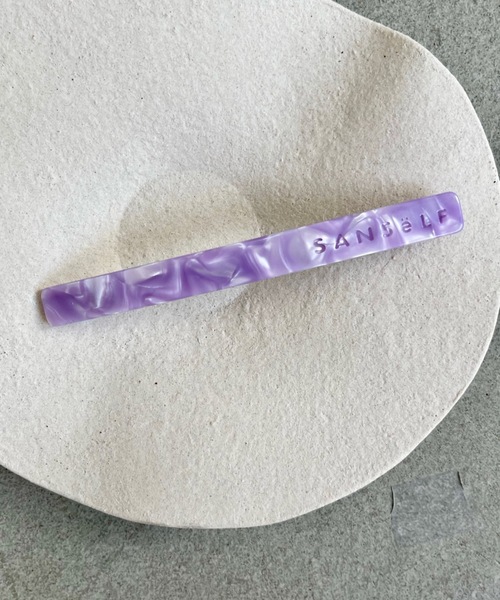 SANSeLF（サンセルフ）の「Se long hair clip【SANSeLF】sana23a005（バレッタ/ヘアクリップ・レディース・ブルー/パープル/オレンジ/ブラウン/ベージュ・FREE）」の7枚目の写真
