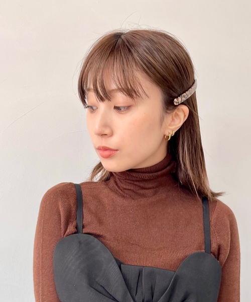 SANSeLF（サンセルフ）の「Se long hair clip【SANSeLF】sana23a005（バレッタ/ヘアクリップ・レディース・ブルー/パープル/オレンジ/ブラウン/ベージュ・FREE）」の20枚目の写真