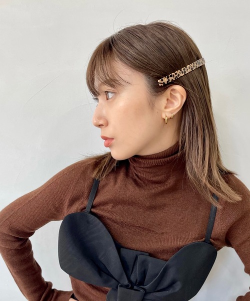 SANSeLF（サンセルフ）の「Se long hair clip【SANSeLF】sana23a005（バレッタ/ヘアクリップ・レディース・ブルー/パープル/オレンジ/ブラウン/ベージュ・FREE）」の21枚目の写真