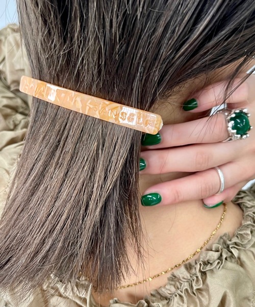 SANSeLF（サンセルフ）の「Se long hair clip【SANSeLF】sana23a005（バレッタ/ヘアクリップ・レディース・ブルー/パープル/オレンジ/ブラウン/ベージュ・FREE）」の22枚目の写真