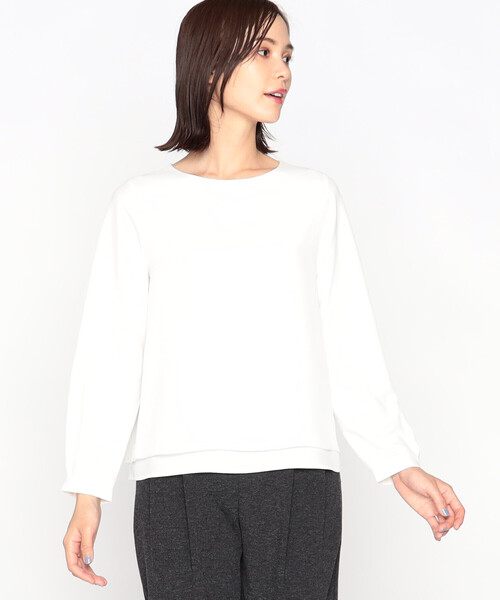 COMME CA ISM(コムサイズム)の「レイヤード風 ブラウス(シャツ/ブラウス・レディース・ホワイト・LARGE/SMALL/MEDIUM)」の3枚目の写真