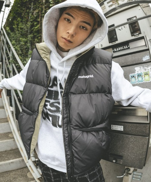 mahagrid/マハグリッド』REVERSIBLE DOWN VEST/リバーシブルダウン