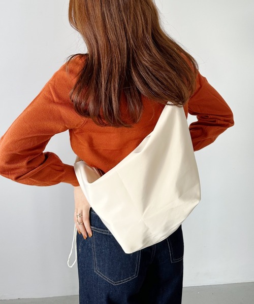 CLEA（クレア）の「ナイロンドローコードショルダーバッグ（ショルダーバッグ・レディース・アイボリー/ピンク/ブラック/グリーン・FREE）」の22枚目の写真