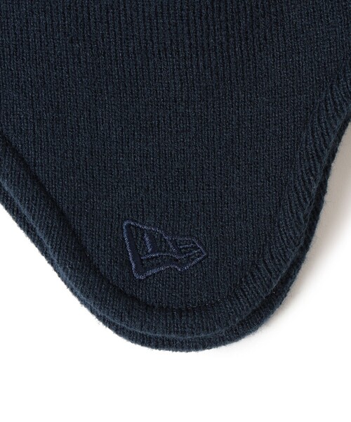 NEW ERA(ニューエラ)の「NEW ERA × BEAMS / 別注 Ear Flap Pom-Pom Knit Cap(ニットキャップ/ビーニー・メンズ・ブラウン/ネイビー/ブラック・ONE SIZE)」の10枚目の写真