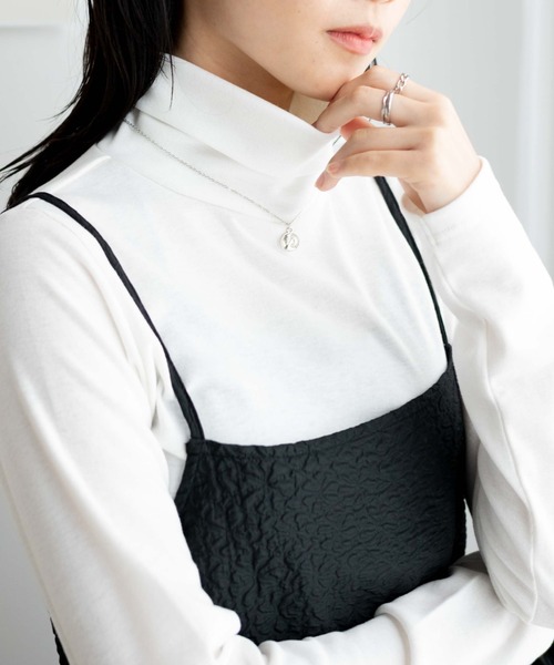 WEGO(ウィゴー)の「WEGO/タートルロンT(Tシャツ/カットソー・レディース・ホワイト/ブラック/ホワイト系その他5・FREE)」の6枚目の写真