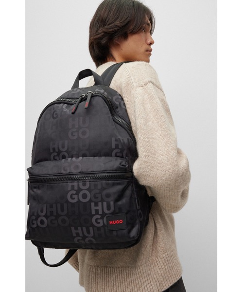 HUGO（ヒューゴ）の「HUGOロゴラバーパッチ&スタックロゴパターン