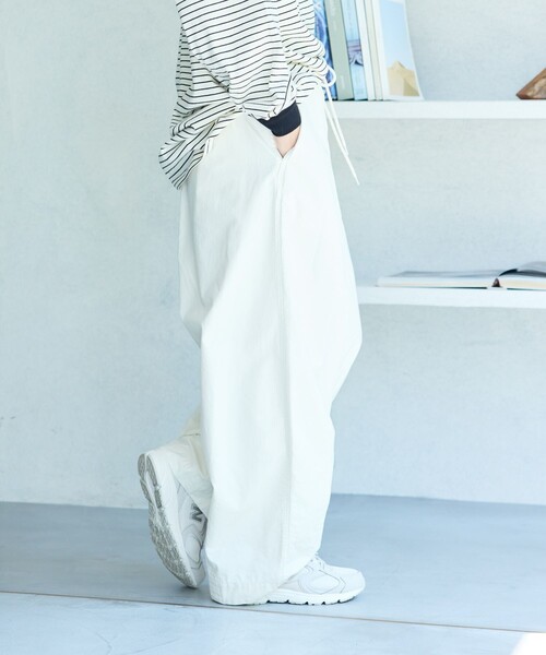 FREAK'S STORE(フリークスストア)の「ミリタリー バルーンパンツ/カーブパンツ/イージーパンツ(カーゴパンツ・レディース・ピンク/オリーブ/ブラック/オフホワイト・フリ-)」の11枚目の写真