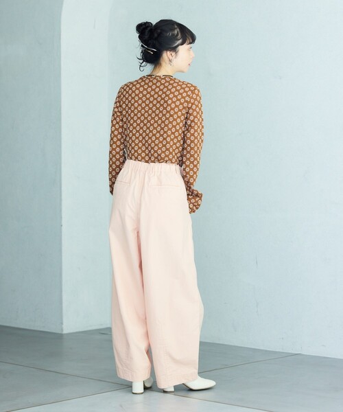 FREAK'S STORE(フリークスストア)の「ミリタリー バルーンパンツ/カーブパンツ/イージーパンツ(カーゴパンツ・レディース・ピンク/オリーブ/ブラック/オフホワイト・フリ-)」の14枚目の写真