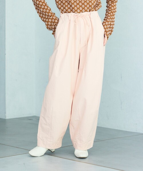 FREAK'S STORE(フリークスストア)の「ミリタリー バルーンパンツ/カーブパンツ/イージーパンツ(カーゴパンツ・レディース・ピンク/オリーブ/ブラック/オフホワイト・フリ-)」の1枚目の写真