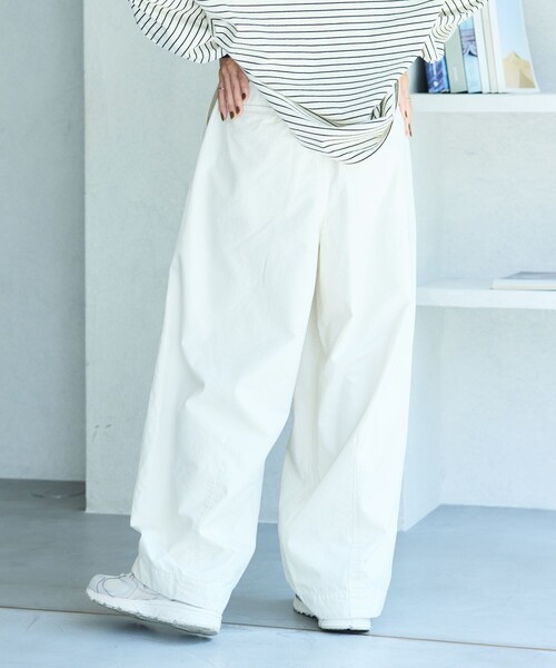 FREAK'S STORE(フリークスストア)の「ミリタリー バルーンパンツ/カーブパンツ/イージーパンツ(カーゴパンツ・レディース・ピンク/オリーブ/ブラック/オフホワイト・フリ-)」の8枚目の写真