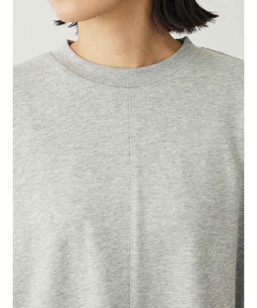 Green　Parks（グリーンパークス）の「BPセンターシームミニ裏毛プルオーバー（Tシャツ/カットソー・レディース・サックスブルー/ブラック/グリーン/オフホワイト/杢グレー・FREE）」の12枚目の写真