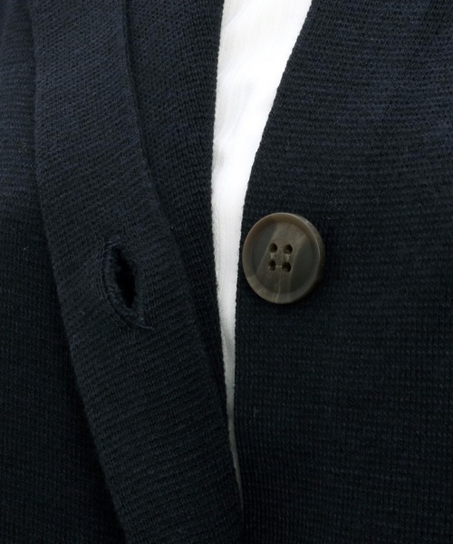 TOKYO SHIRTS（トウキョウシャツ）の「アウターニット ボタンコーディガン（ニット/セーター・レディース・モカ/ネイビー・M/L）」の8枚目の写真