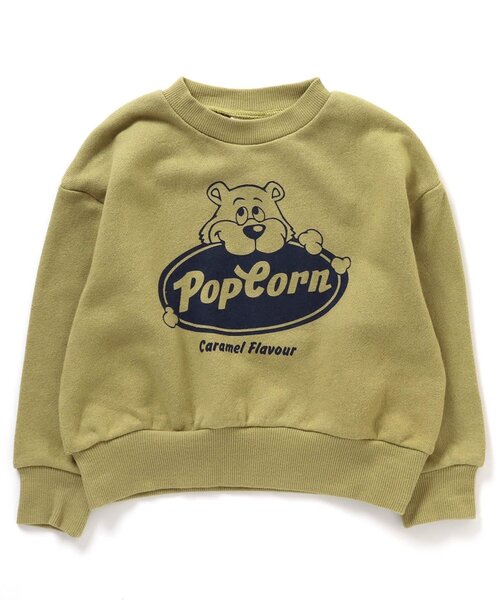 BREEZE（ブリーズ）の「【WEB限定】お菓子カレッジトレーナー_セットアップ可（スウェット・キッズ・ブラック/オフホワイト/グリーン/ピンク/ライム/ネイビー/レッド/ブルー・110/120/130/140/150/90/100）」の4枚目の写真