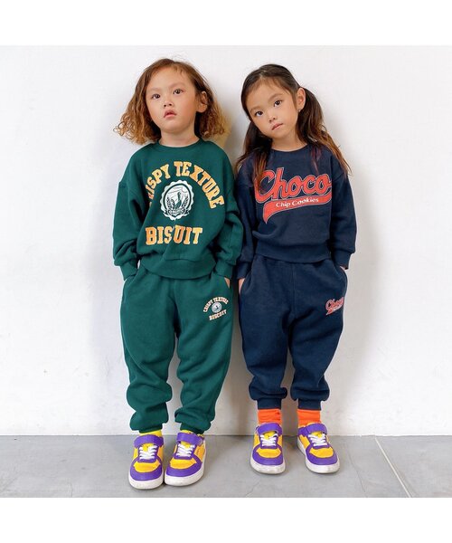 BREEZE（ブリーズ）の「【WEB限定】お菓子カレッジトレーナー_セットアップ可（スウェット・キッズ・ブラック/オフホワイト/グリーン/ピンク/ライム/ネイビー/レッド/ブルー・110/120/130/140/150/90/100）」の17枚目の写真