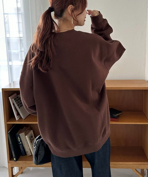 DISCOAT（ディスコート）の「【ユニセックス】モンタナグラフィックプリントスウェット（スウェット・レディース・チャコールグレー/ブラウン/ライトベージュ・FREE）」の12枚目の写真