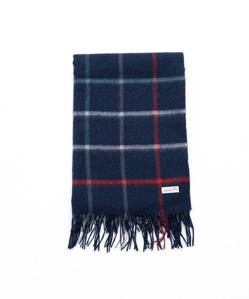 Arnold Palmer（アーノルドパーマー）の「パーマーチェック 大判マフラー（マフラー・レディース・ベージュ/ネイビー・F）」の7枚目の写真