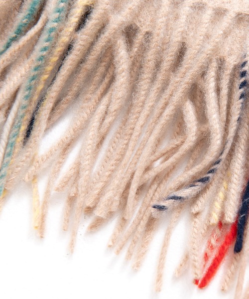 Arnold Palmer（アーノルドパーマー）の「パーマーチェック 大判マフラー（マフラー・レディース・ベージュ/ネイビー・F）」の6枚目の写真