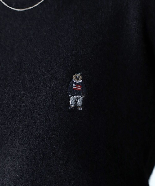 Riberry（リベリー）の「ベアー胸刺繍ウールタッチニット（ニット/セーター・レディース・ブラウン/ブラック/オフホワイト・FREE）」の22枚目の写真