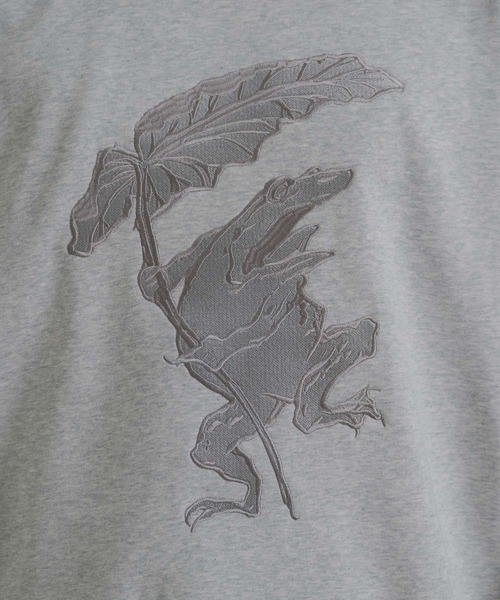 KUUUPY（クーピー）の「KUUUPY × Nagatsuka 蛙刺繍裏毛スウェット（スウェット・メンズ・グレー/ブラック・LARGE/MEDIUM/SMALL）」の12枚目の写真