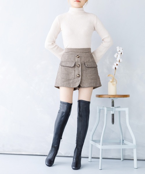 attagirl(アタガール)の「スクエアトゥストレッチニーハイブーツ(ブーツ・レディース・ブラック/ブラック系その他・3L/M/S/LL/L)」の12枚目の写真