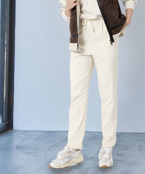 coen（コーエン）の「やみつき暖パンツ（その他パンツ・レディース・ダークグレー/オフホワイト・S/M/L）」の2枚目の写真