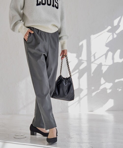 coen（コーエン）の「やみつき暖パンツ（その他パンツ・レディース・ダークグレー/オフホワイト・S/M/L）」の10枚目の写真