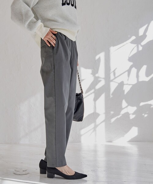 coen（コーエン）の「やみつき暖パンツ（その他パンツ・レディース・ダークグレー/オフホワイト・S/M/L）」の11枚目の写真