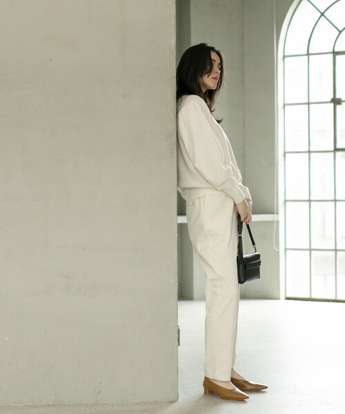 coen（コーエン）の「やみつき暖パンツ（その他パンツ・レディース・ダークグレー/オフホワイト・S/M/L）」の20枚目の写真