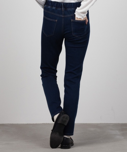 NAVY(ネイビー)の「NAVY あったか 裏起毛 スキニーパンツ(その他パンツ・レディース・ダークインディゴブルー/ブラック/カーキ/ベージュ系その他/ワンウォッシュ・M/S/XL/L)」の11枚目の写真