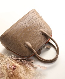 クロコダイル」に該当するハンドバッグ（ブラウン/茶色系