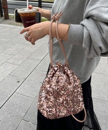 DouDou | 【WEB限定】スパンコール巾着(ハンドバッグ)