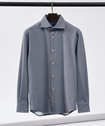【FLEX SHIRTS / Dry Moment使用】シャークスキン柄 長袖シャツ
