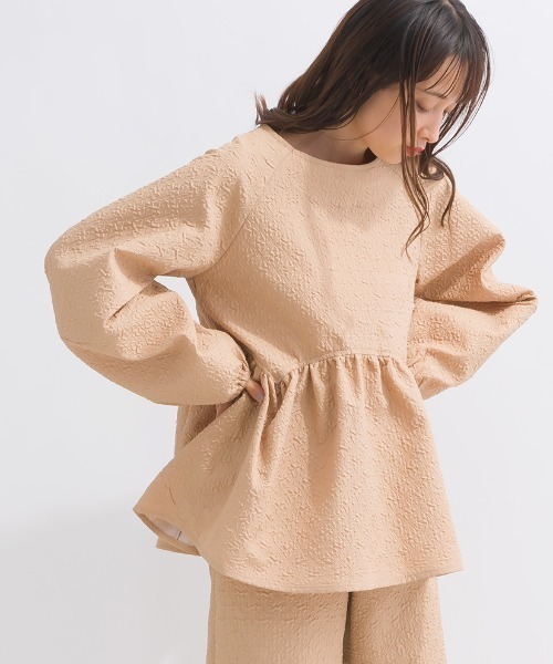 フクレジャガードペプラムブラウス clear｜フクレジャガードペプラムブラウス | Rakuten Fashion