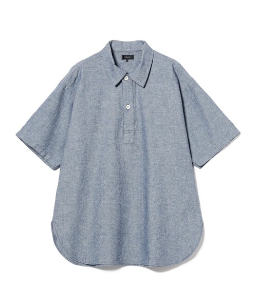 BEAMS（ビームス）の「BEAMS / ミリタリー プルオーバー イージー シャツ（シャツ/ブラウス・メンズ・ナチュラル/ブルー/ネイビー・S/M/L/XL）」の3枚目の写真