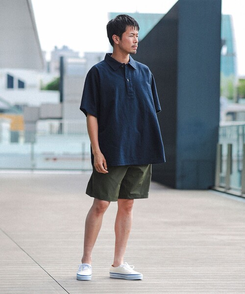 BEAMS（ビームス）の「BEAMS / ミリタリー プルオーバー イージー シャツ（シャツ/ブラウス・メンズ・ナチュラル/ブルー/ネイビー・S/M/L/XL）」の9枚目の写真