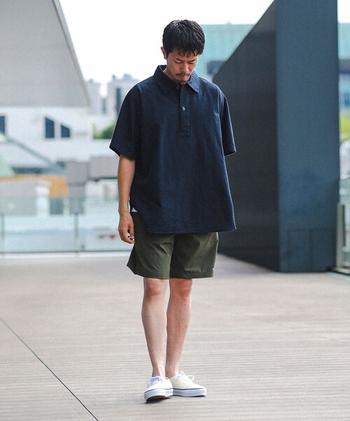 BEAMS（ビームス）の「BEAMS / ミリタリー プルオーバー イージー シャツ（シャツ/ブラウス・メンズ・ナチュラル/ブルー/ネイビー・S/M/L/XL）」の10枚目の写真