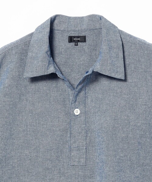 BEAMS（ビームス）の「BEAMS / ミリタリー プルオーバー イージー シャツ（シャツ/ブラウス・メンズ・ナチュラル/ブルー/ネイビー・S/M/L/XL）」の8枚目の写真