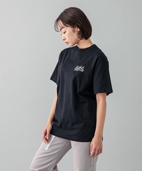 X-girl（エックスガール）の「TRIPLE MILLS LOGO S/S TEE（T