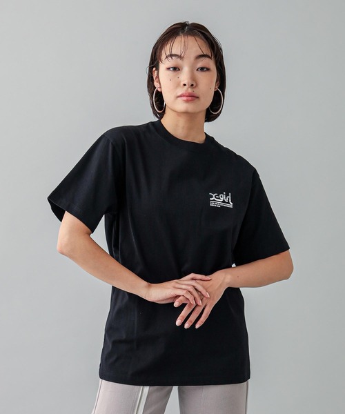 早い者勝ち 大人気 TRIPLE MILLS LOGO S/S TEE X-girl デザイン X-girl エックスガール TRIPLE MILLS LOGO S/S TEE X-girl｜BORN