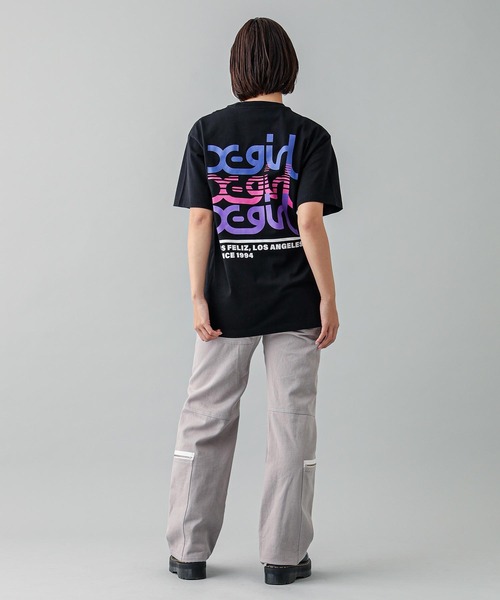 X-girl（エックスガール）の「TRIPLE MILLS LOGO S/S TEE（T