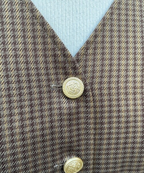 fredy emue(フレディエミュ)の「金釦ウールライクタックオールインワン(つなぎ/オールインワン・レディース・ブラウン系その他/ブラック・38/36)」の12枚目の写真