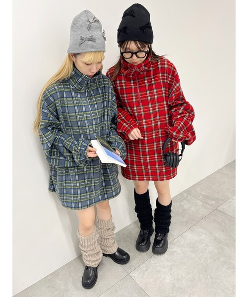 WC（ダブル シー）の「リボンビーニー（ニットキャップ/ビーニー・レディース・グレー/ホワイト/ブラック・FREE）」の16枚目の写真