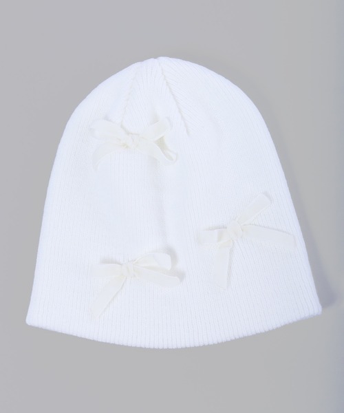 WC（ダブル シー）の「リボンビーニー（ニットキャップ/ビーニー・レディース・グレー/ホワイト/ブラック・FREE）」の22枚目の写真