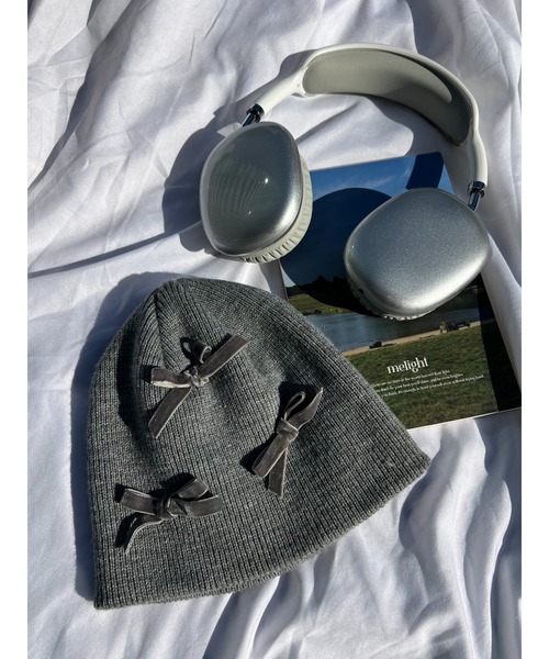 WC（ダブル シー）の「リボンビーニー（ニットキャップ/ビーニー・レディース・グレー/ホワイト/ブラック・FREE）」の20枚目の写真