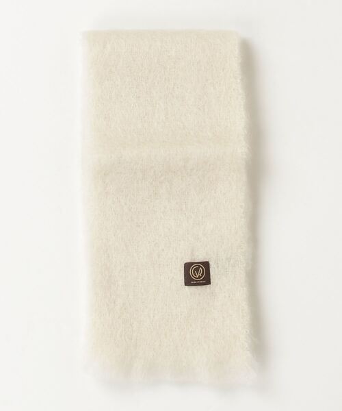 MANTAS EZCARAY（マンタスエスカライ）の「【814EZCARAY】FOLARD　MOHAIR（マフラー・レディース・キャメル/イエロー/ベージュ/ホワイト/サックスブルー・FREE）」の2枚目の写真