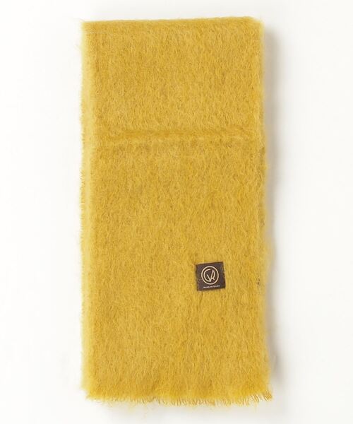 MANTAS EZCARAY（マンタスエスカライ）の「【814EZCARAY】FOLARD　MOHAIR（マフラー・レディース・キャメル/イエロー/ベージュ/ホワイト/サックスブルー・FREE）」の4枚目の写真