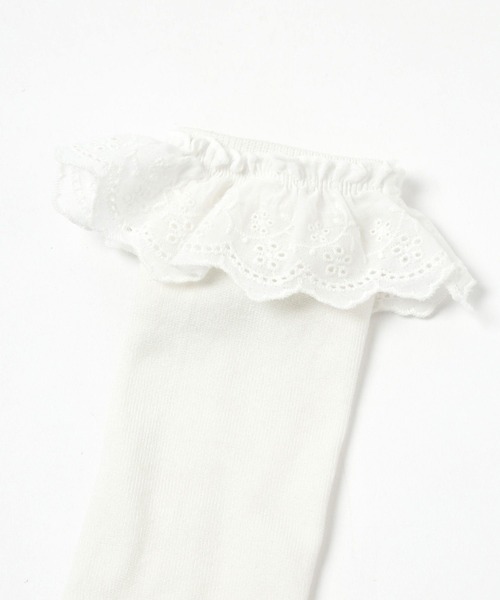 LOWRYS FARM（ローリーズファーム）の「レースハイソックス　991392（ソックス/靴下・キッズ・ホワイト/ブルー・MEDIUM/LARGE）」の14枚目の写真