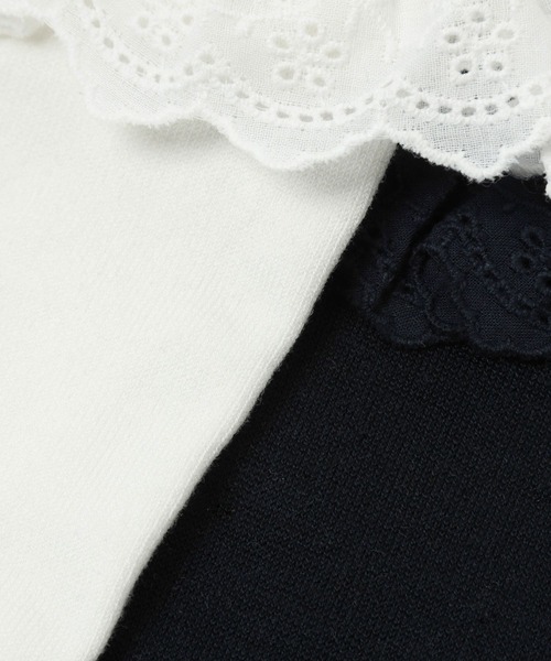LOWRYS FARM（ローリーズファーム）の「レースハイソックス　991392（ソックス/靴下・キッズ・ホワイト/ブルー・MEDIUM/LARGE）」の10枚目の写真