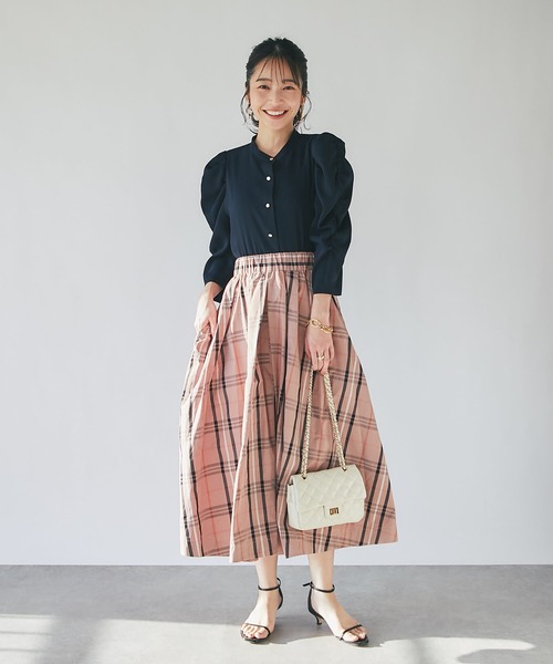 未使用☆la boutique bonbonチェックスカートラブティックボンボン