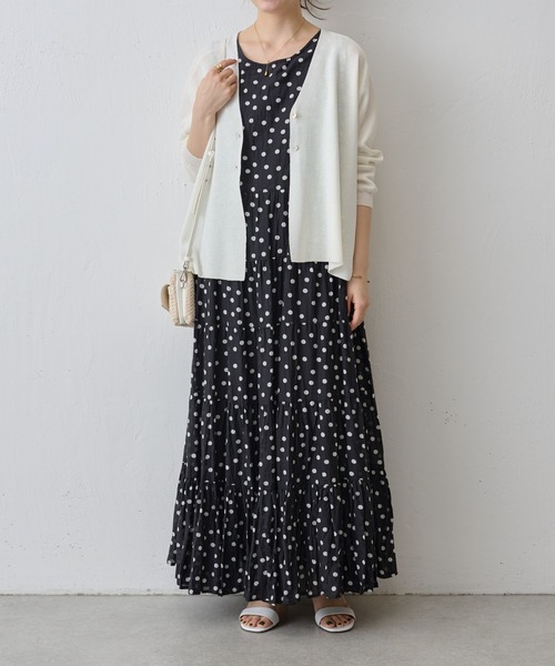 BEARDSLEY（ビアズリー）の「クリンクルドットワンピース（ワンピース・レディース・ブラック・FREE）」の5枚目の写真